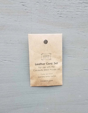 Cocoknits Extra Leather Cords in original kraft retail packaging