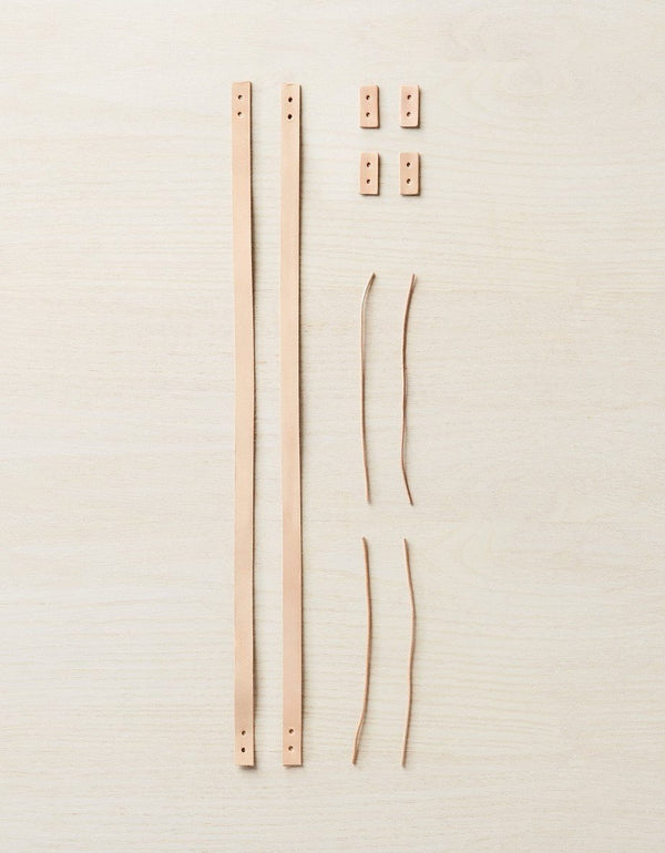 Cocoknits Leather Handle Kit Original with leather handles, straps, washers, and cords
