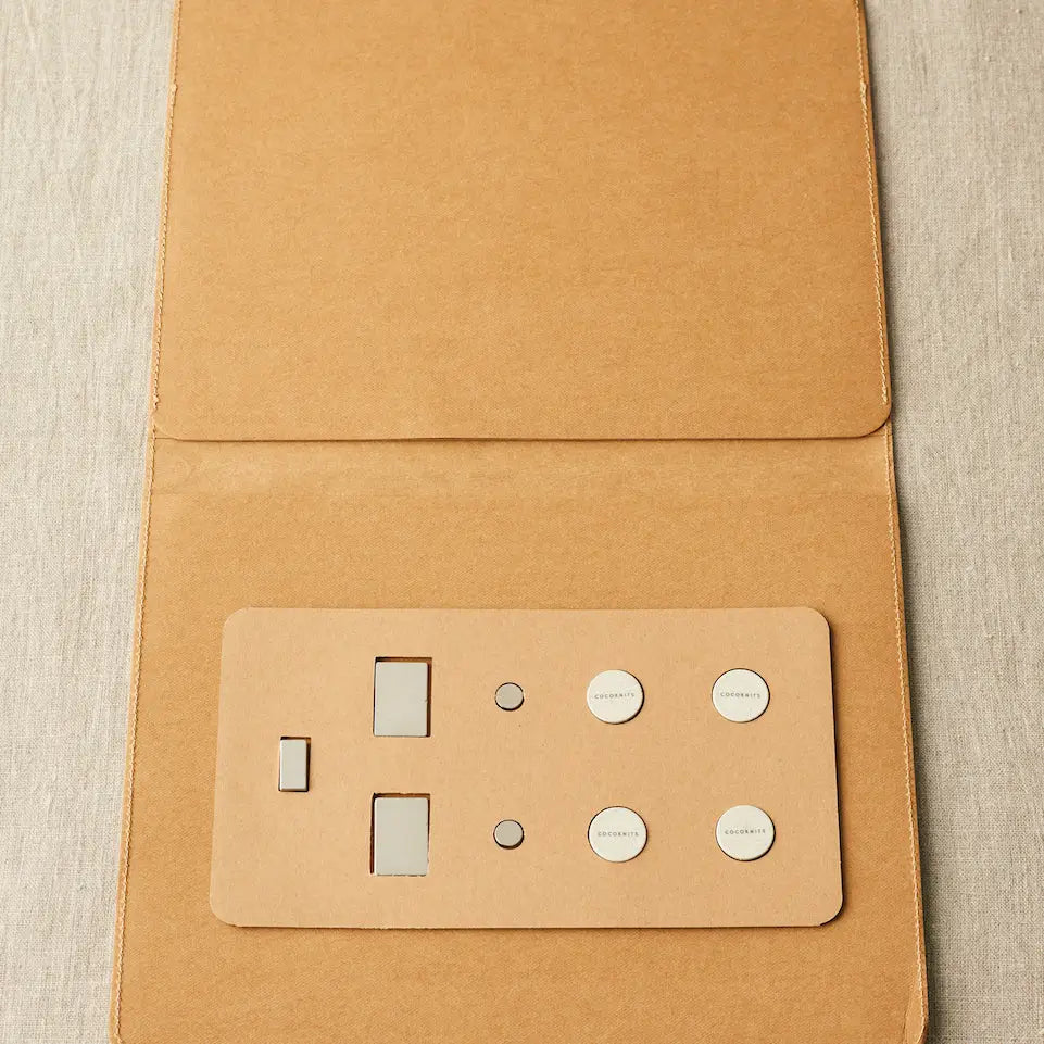 Cocoknits Maker's Board in Kraft opened flat with included magnets