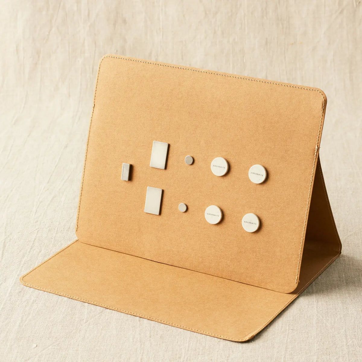 Cocoknits Maker's Board in Kraft shown with included magnets