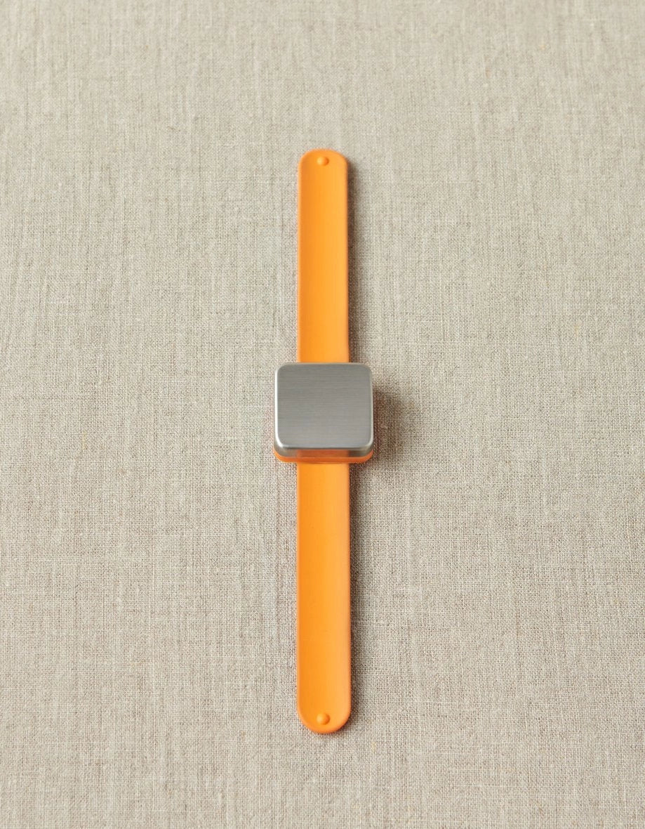 Cocoknits Maker's Keep magnetic wristband in Orange