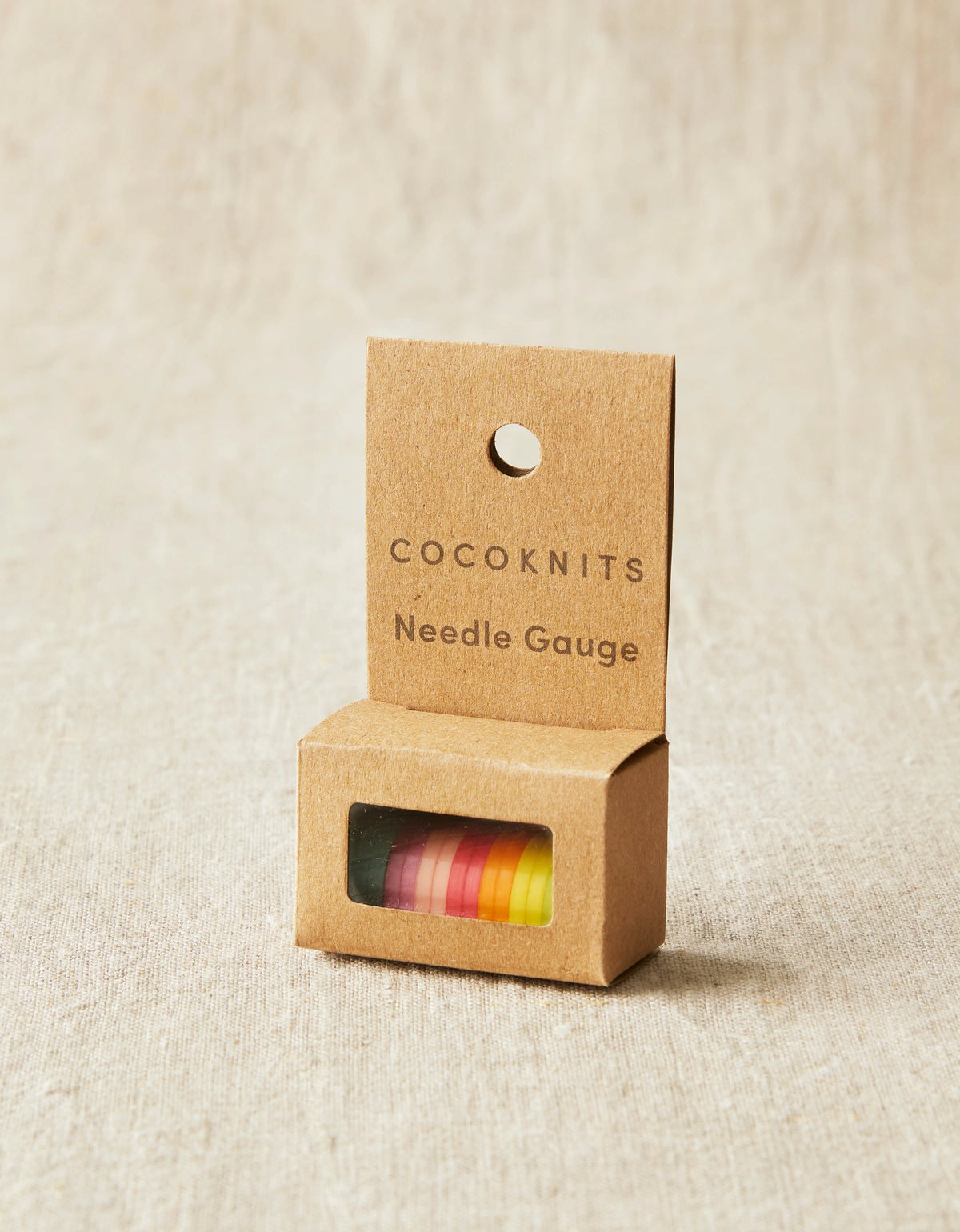 Cocoknits Needle Gauge in original kraft packaging