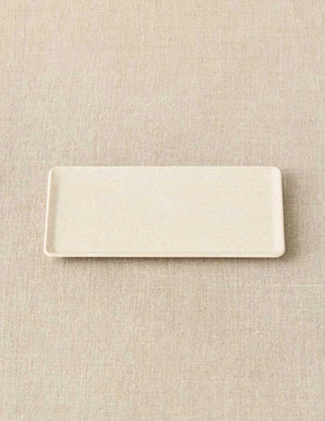 Cocoknits Notions Dish in Linen on a beige linen background