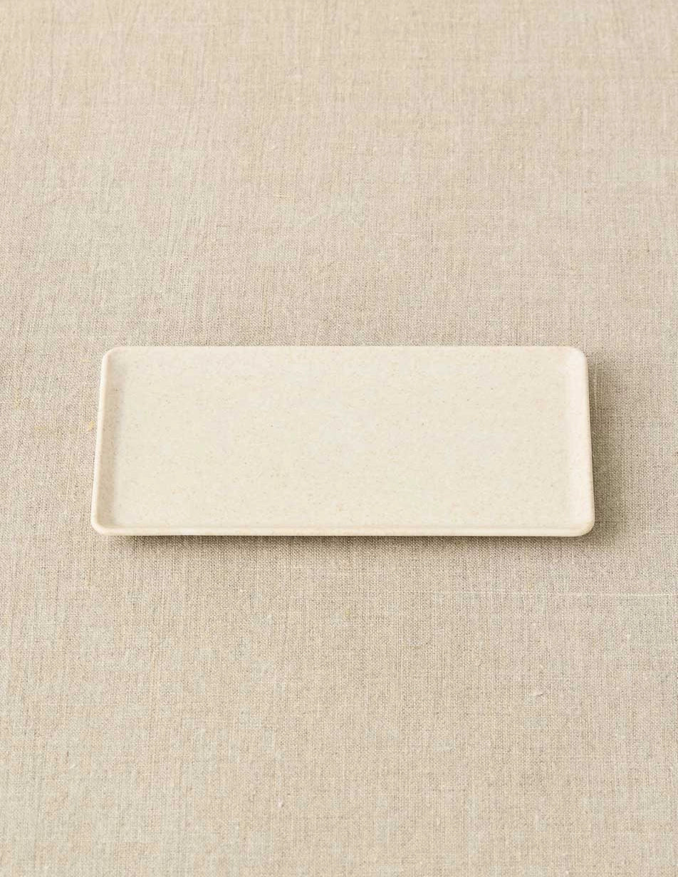Cocoknits Notions Dish in Linen on a beige linen background