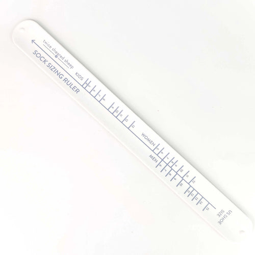 Twice Sheared Sheep Sock Sizing Ruler (Sock Knitting Bracelet Ruler)