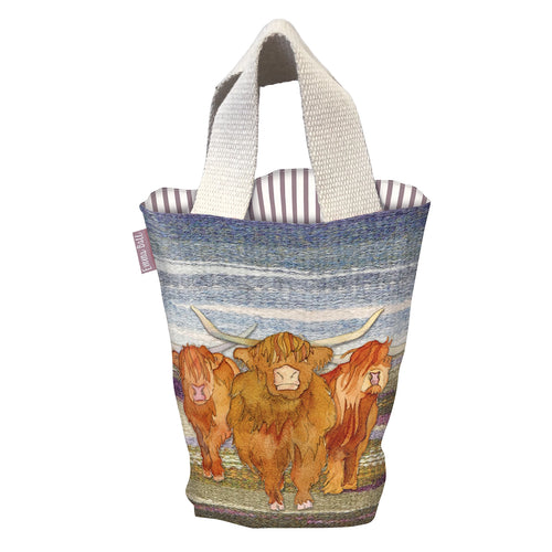 Small Bucket Bag by Emma Ball – 29×28 cm, Lined with Printed Fabric