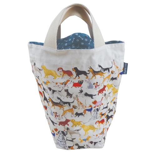 Small Bucket Bag by Emma Ball – 29×28 cm, Lined with Printed Fabric