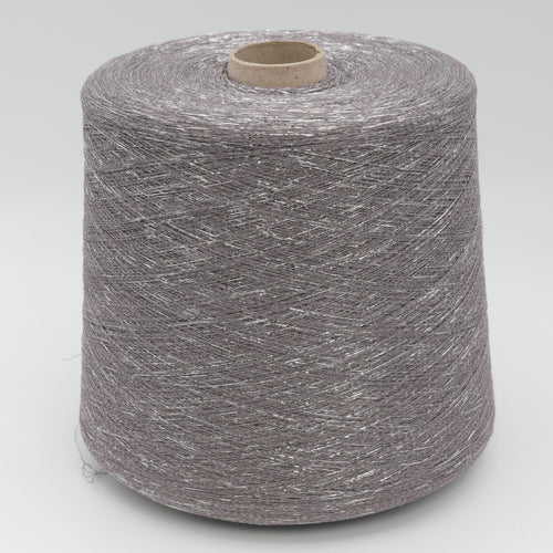 Cone of Frizzante 35000 viscose blend yarn in Ash Orchid.