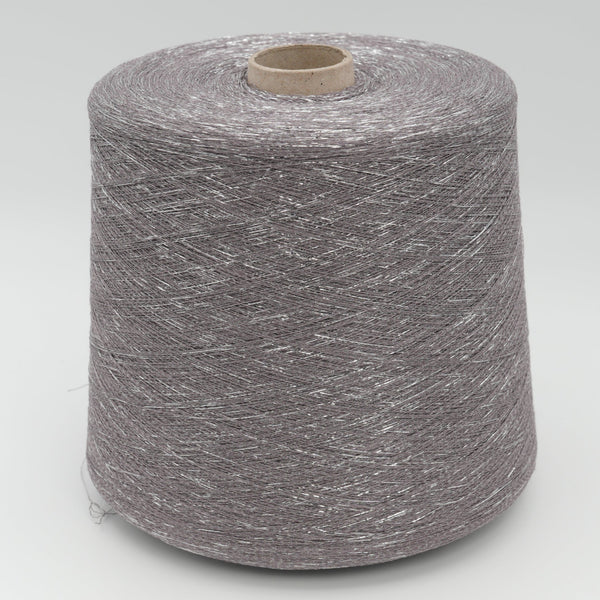 Cone of Frizzante 35000 viscose blend yarn in Ash Orchid.