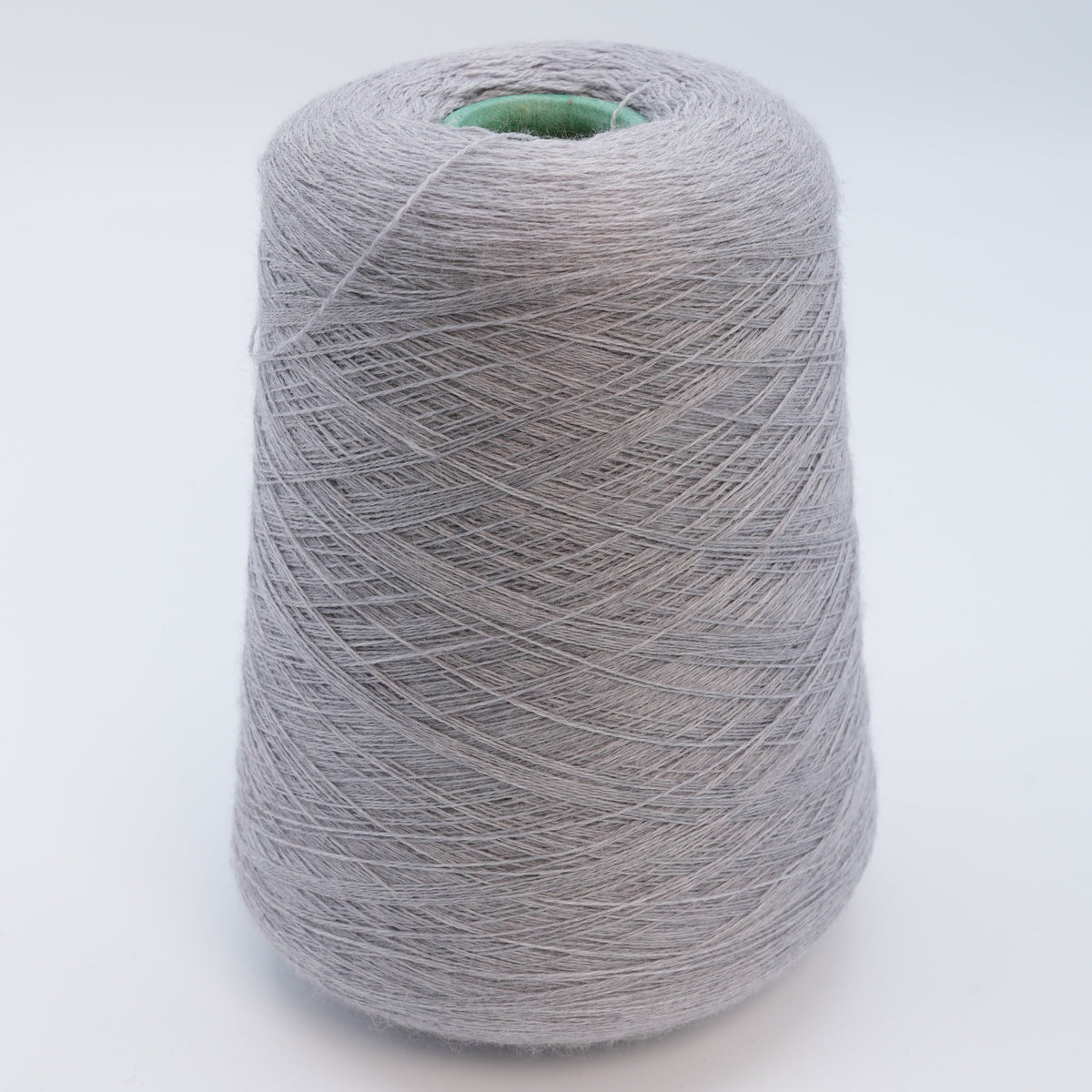 Cone of Harmony 2/30 100% merino yarn in pale gray.