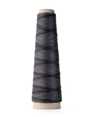 Cone of ITO Niji Shades of Gray 20g 480m yarn.
