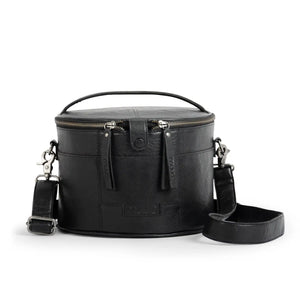 Muud Enturn Leather Project Bag | Black.