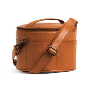 Muud Enturn Leather Project Bag | Black in Whisky.