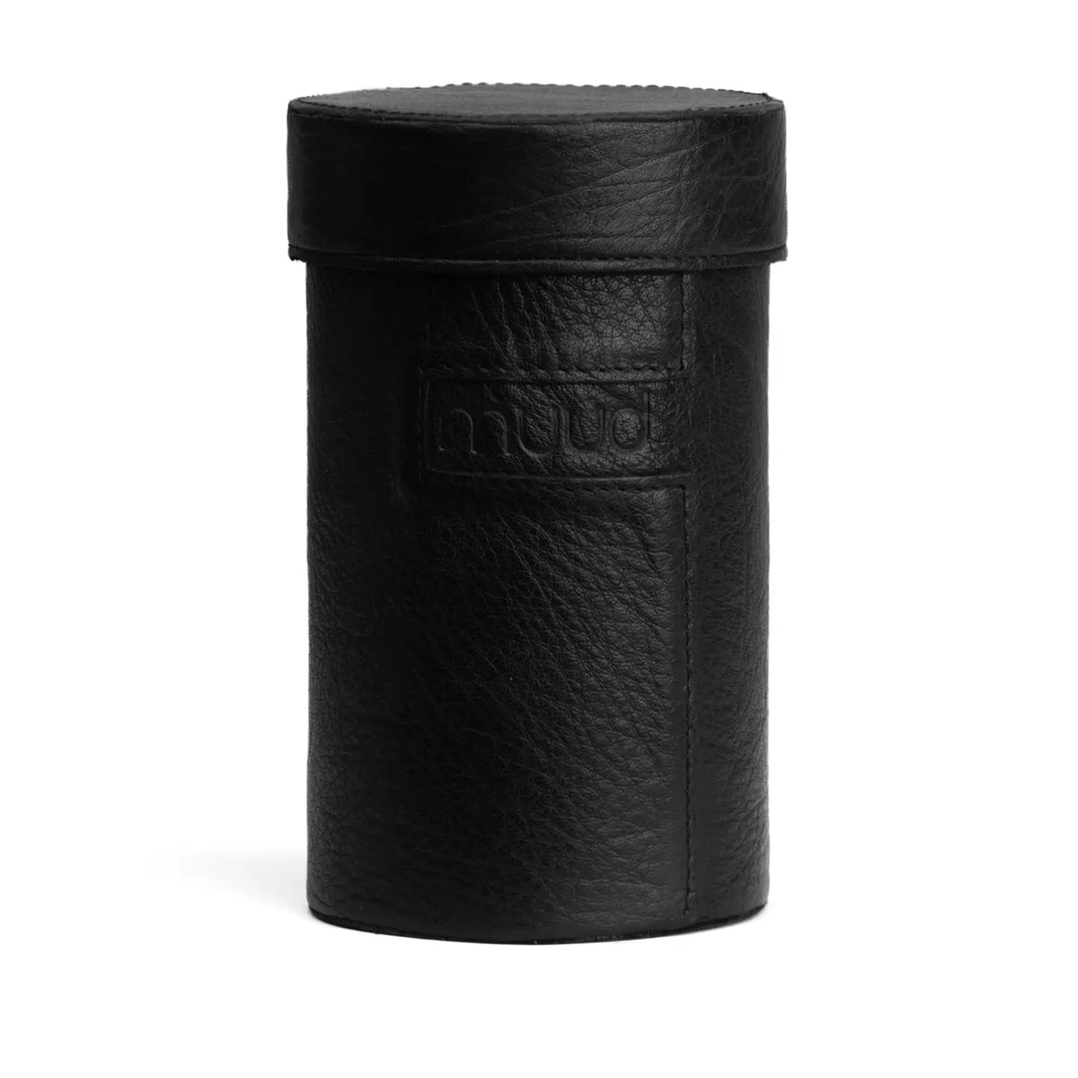 Muud Mountain Cannister | Genuine Leather in Black.