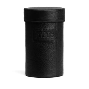 Muud Mountain Cannister | Genuine Leather in Black.