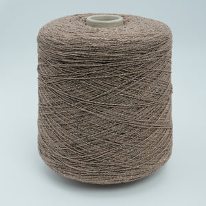 Cone of Neppyness cotton and polyamide blend yarn in Earth Pepper.