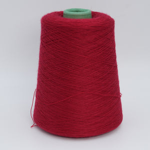 Cone of Victoria 2/30 100% merino yarn in Cold Crimson.